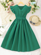 Ruffle Sleeve Detailed Dress