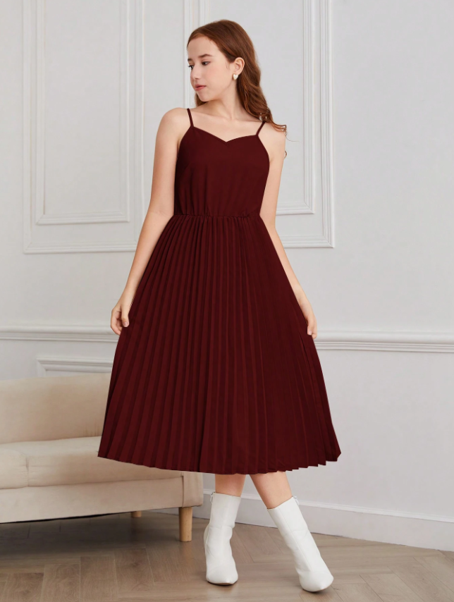 Assymetrical Sweater and Pleated Dress