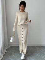 Off White Knit Fit