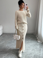 Off White Knit Fit