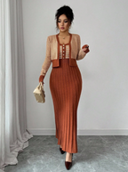 Intricately Fashioned Knit Suit