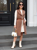 Sherpa Long Vest and Dress GIRLs