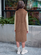 Sherpa Long Vest and Dress GIRLs