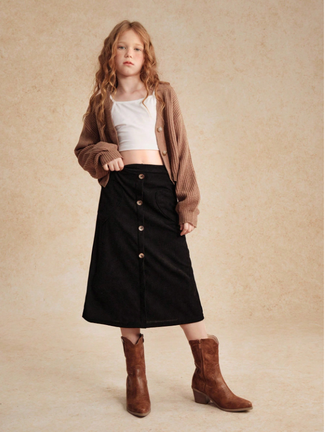 Heart Shaped Pocket Skirt