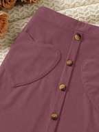 Heart Shaped Pocket Skirt