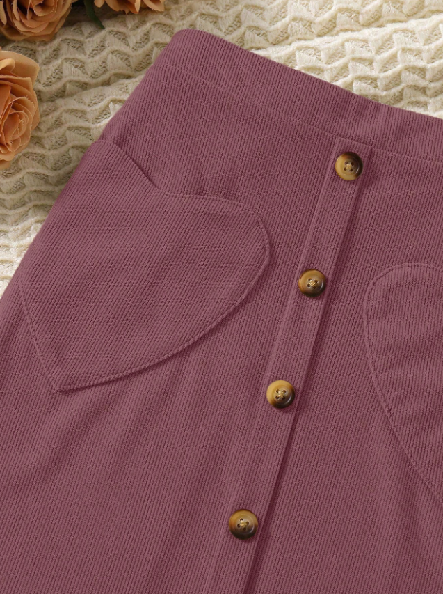 Heart Shaped Pocket Skirt