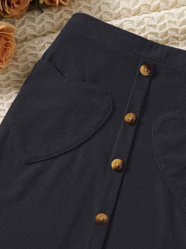 Heart Shaped Pocket Skirt