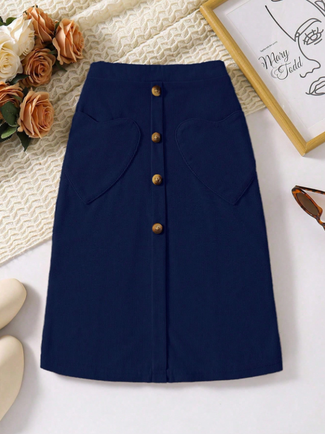 Heart Shaped Pocket Skirt
