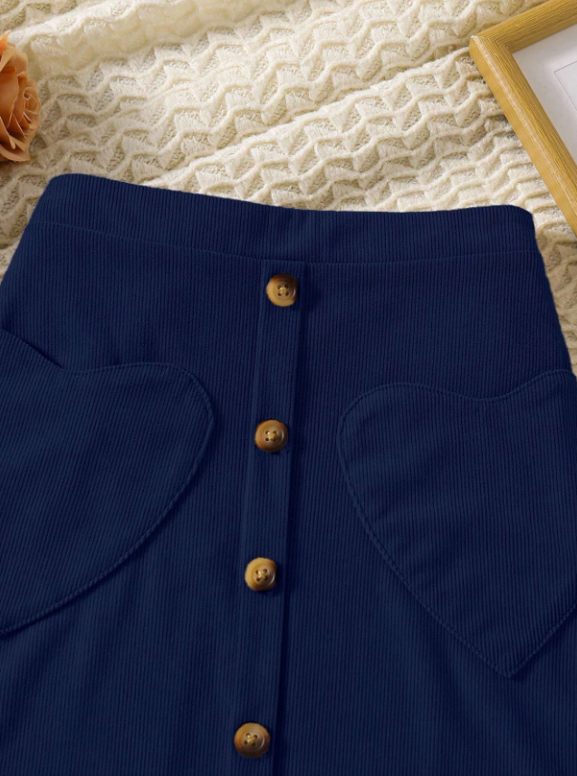 Heart Shaped Pocket Skirt