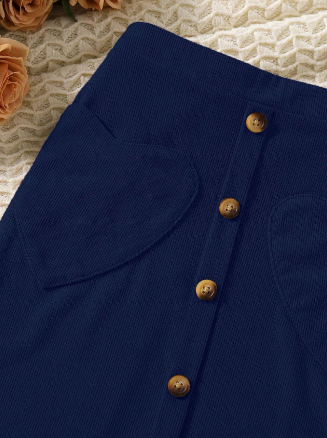 Heart Shaped Pocket Skirt