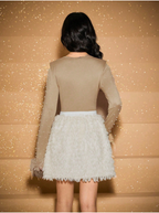 Sequined Feathers Top and Skirt Teen