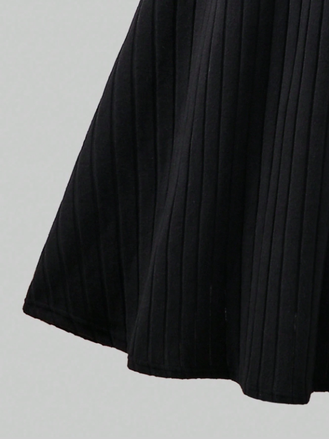 Knitted Classic Dress with Shawl