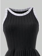 Knitted Classic Dress with Shawl