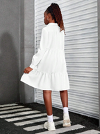 Ruffles in All White Dress TEENs