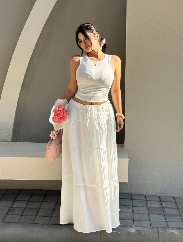 Curvy Skirt and Matching Basic Tank