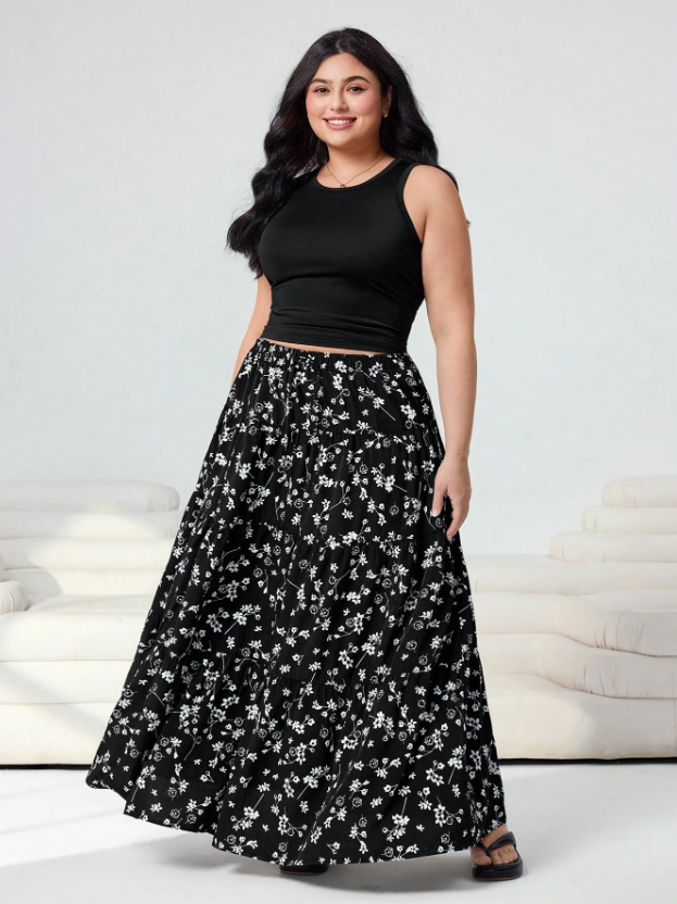 Curvy Skirt and Matching Basic Tank