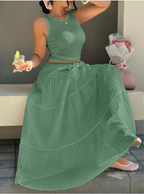 Curvy Skirt and Matching Basic Tank