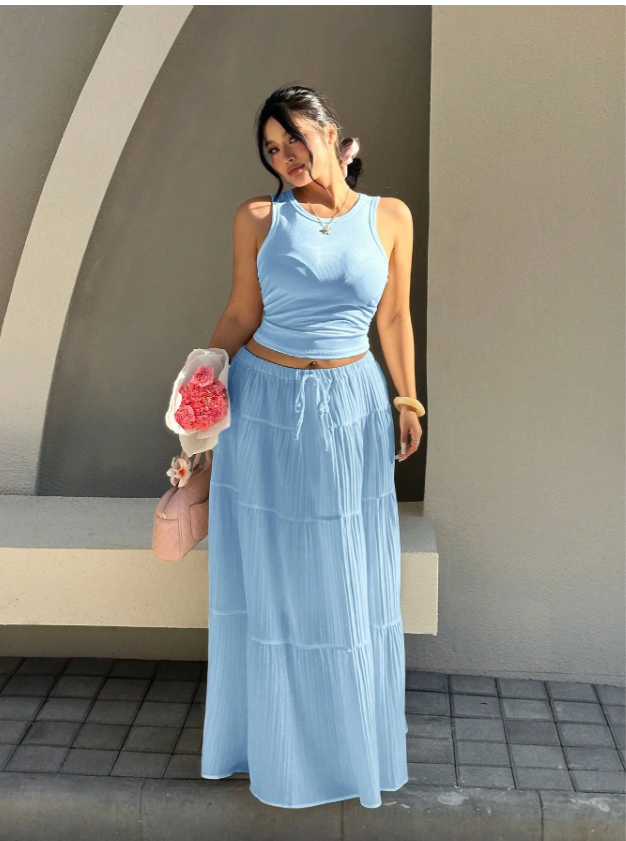 Curvy Skirt and Matching Basic Tank
