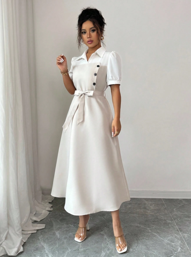 Stylish Ruffles Spring Dress