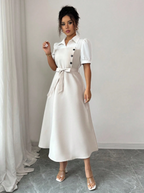 Stylish Ruffles Spring Dress