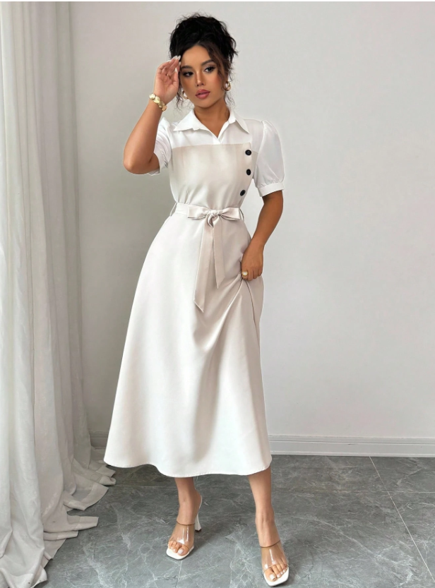 Stylish Ruffles Spring Dress