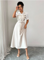Stylish Ruffles Spring Dress