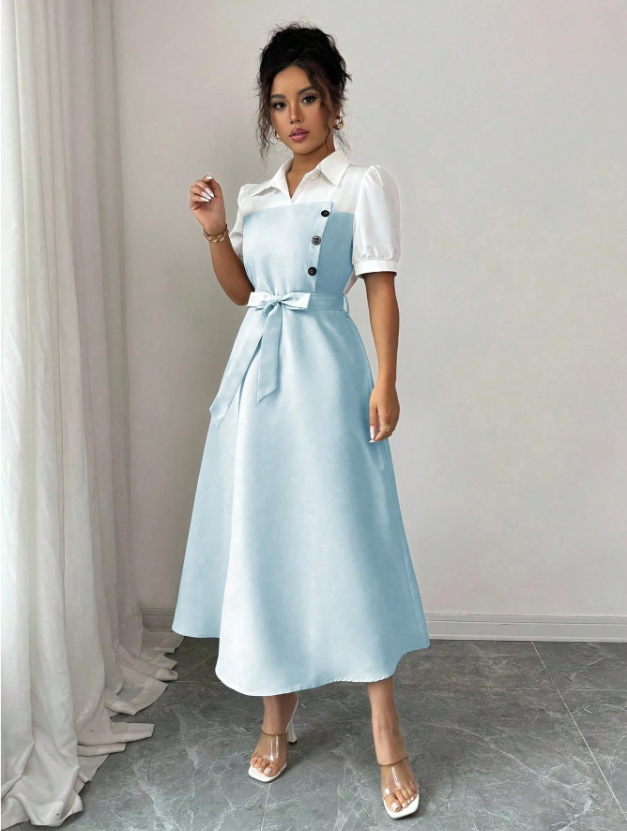 Stylish Ruffles Spring Dress