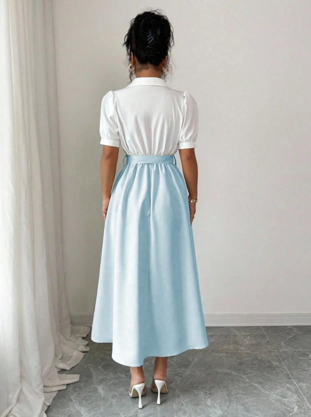 Stylish Ruffles Spring Dress