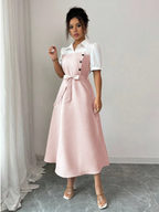 Stylish Ruffles Spring Dress