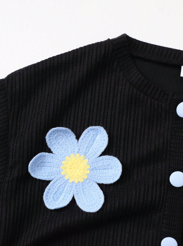Cute in Crochet Flowers GIRLs 2PC