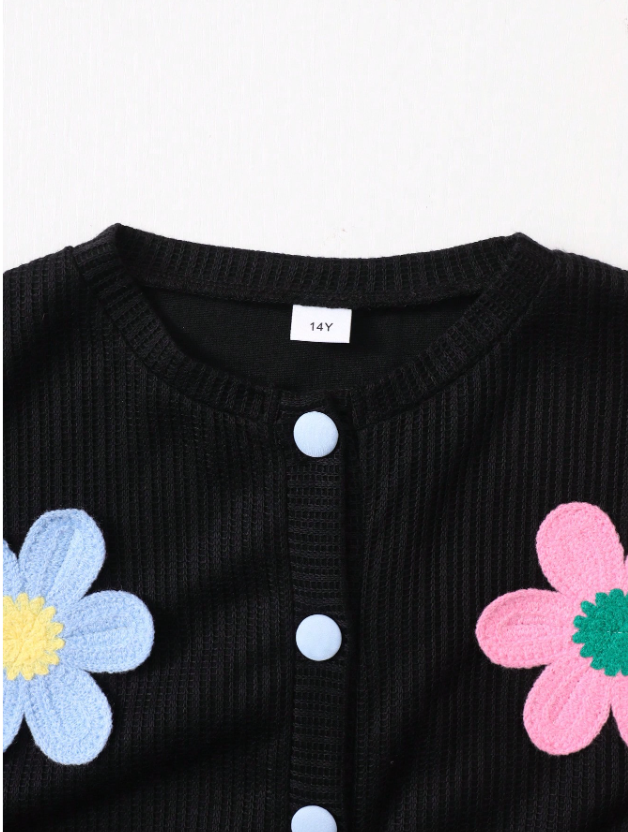 Cute in Crochet Flowers GIRLs 2PC