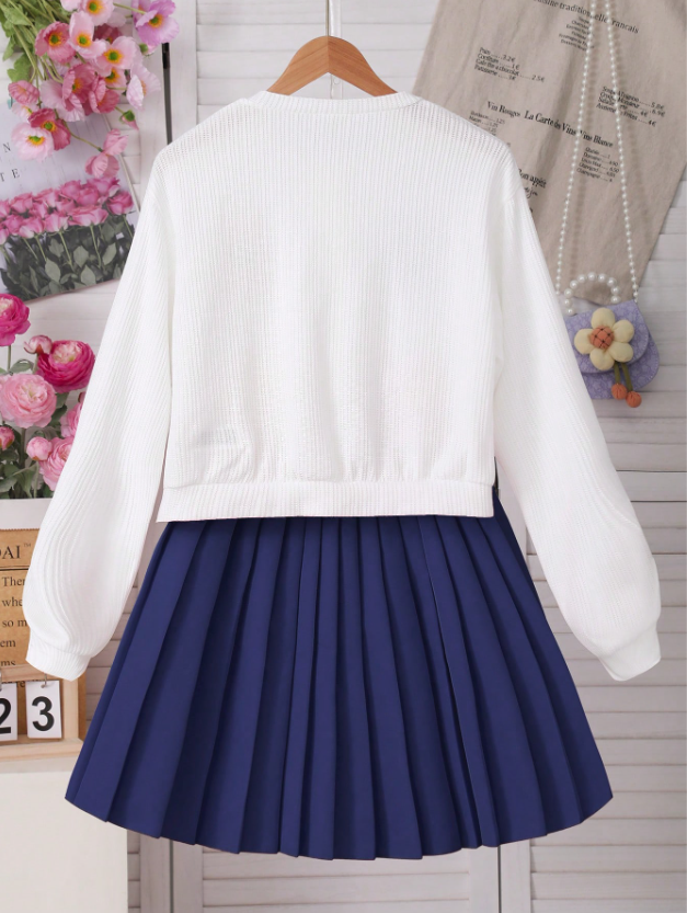 Cute in Crochet Flowers GIRLs 2PC