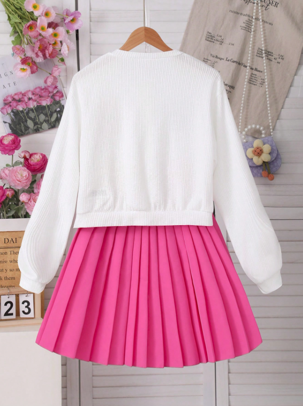 Cute in Crochet Flowers GIRLs 2PC