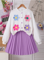Cute in Crochet Flowers GIRLs 2PC