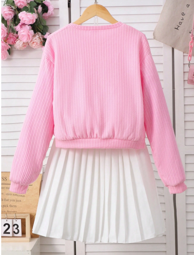 Cute in Crochet Flowers GIRLs 2PC