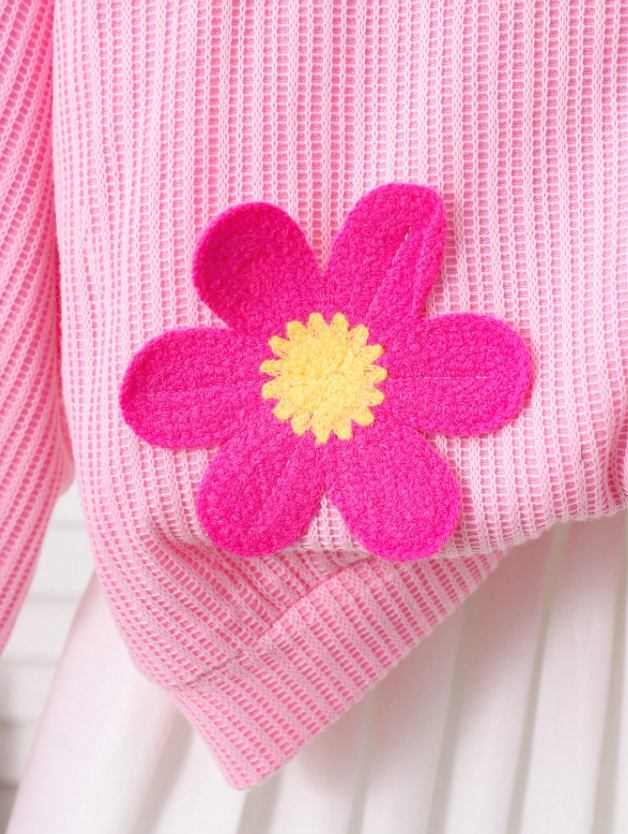 Cute in Crochet Flowers GIRLs 2PC