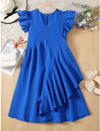 GIRLs Ruffles Detailed Dress