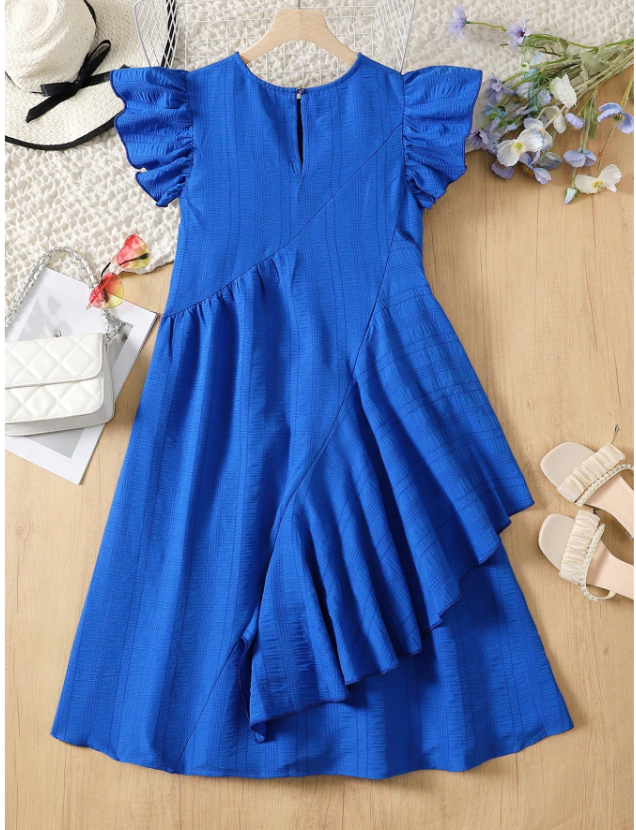 GIRLs Ruffles Detailed Dress
