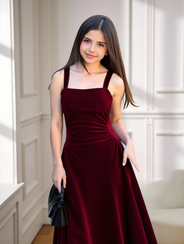 The Most Sophisticated Velvety Dress