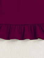 Elegant Ruffles Hem Lined Dress