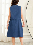 Flower Accents GIRLs Fashion Dress