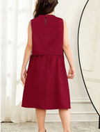 Flower Accents GIRLs Fashion Dress
