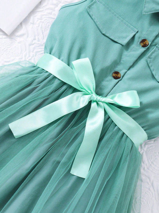 GIRLs Fashion Dress with Belt