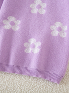 GIRLs Flowers in Purple Dress