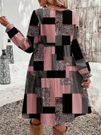 CURVES Fashion 1PC Sleeved Dress