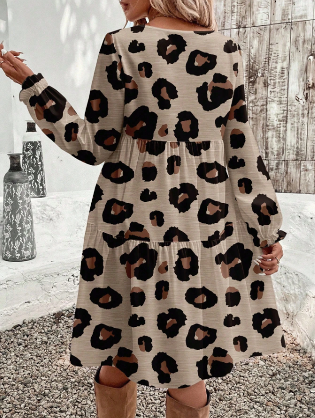 CURVES Fashion 1PC Sleeved Dress