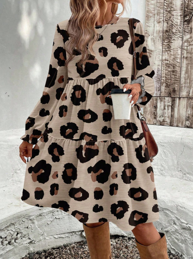 CURVES Fashion 1PC Sleeved Dress