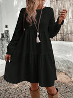 CURVES Fashion 1PC Sleeved Dress