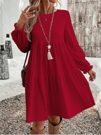 CURVES Fashion 1PC Sleeved Dress