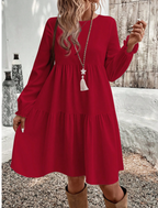 CURVES Fashion 1PC Sleeved Dress